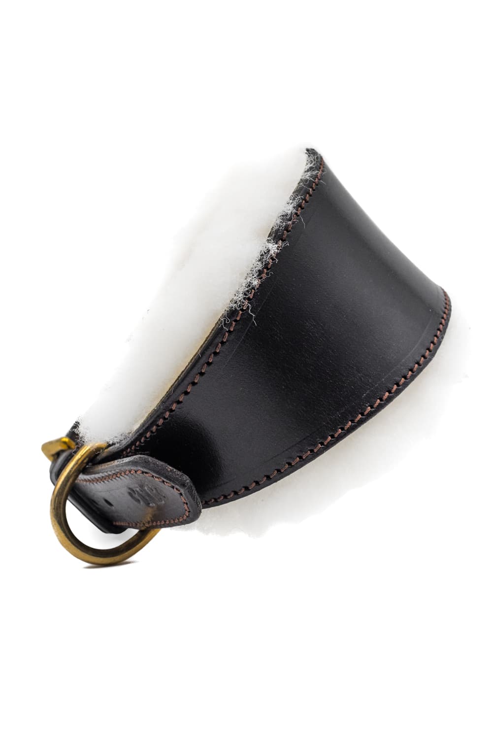 Sheepskin lined Sighthound collar y TC Leatherwork