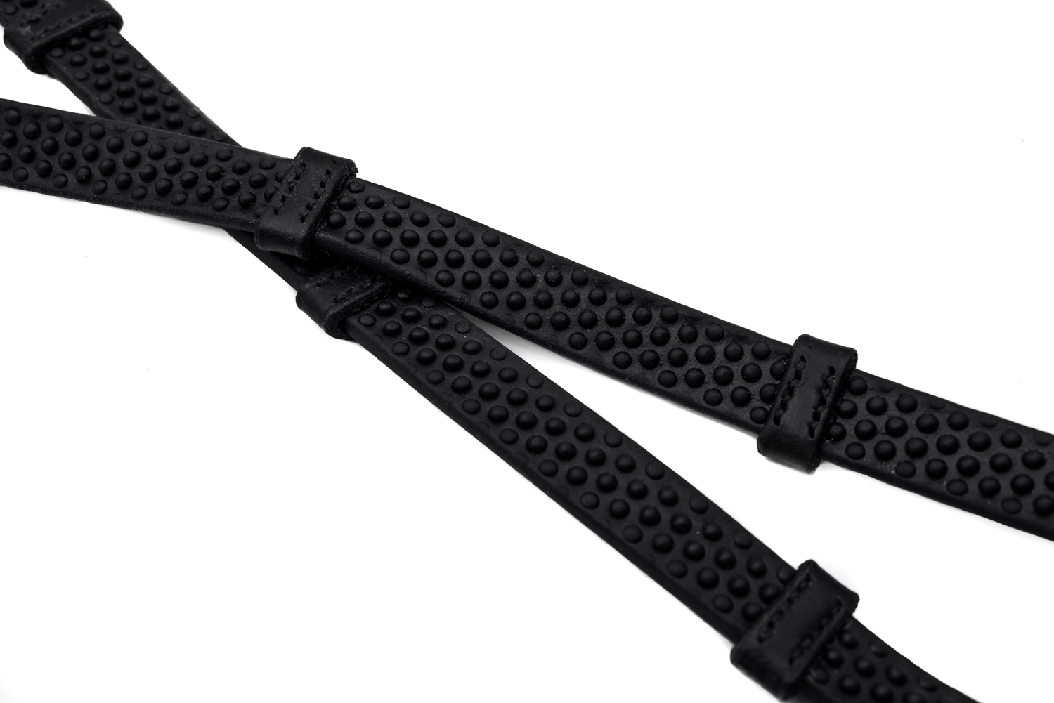 Supa Grip Rubber Reins with Leather Stoppers - Image 3